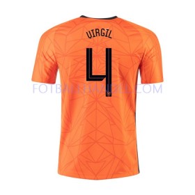 Herre Fotballdrakter Nederland VIRGIL 4 Hjemme Euro 2020 Kortermet